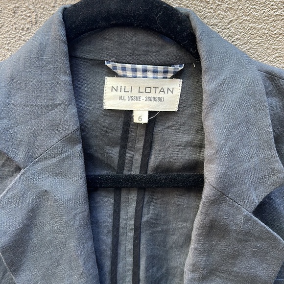 Nili Lotan 100% Linen Jacket 6 - Picture 2 of 5